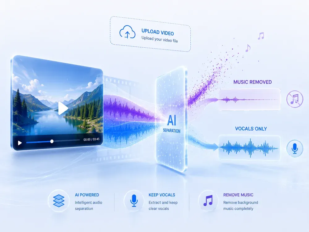 Remove Music from Video Online Free