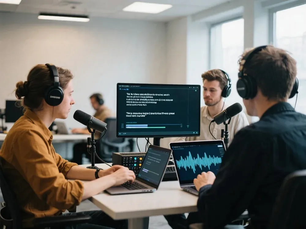 Podcasts, conteúdo e legendas