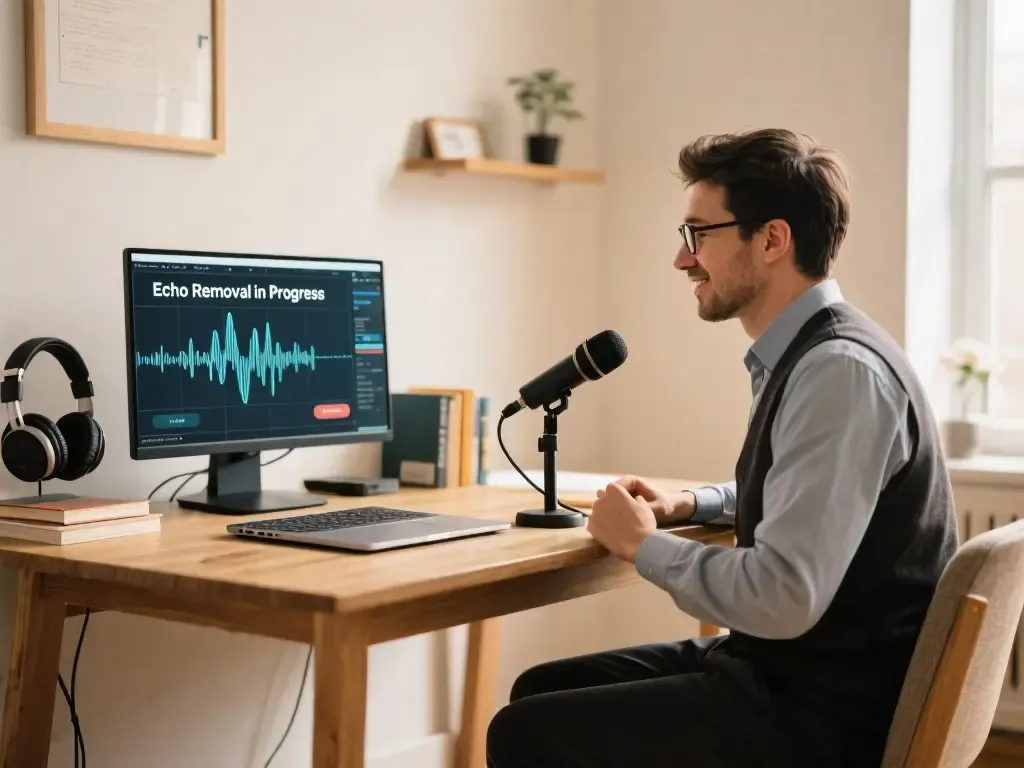 Clear Reverb in Online Teaching Recordings