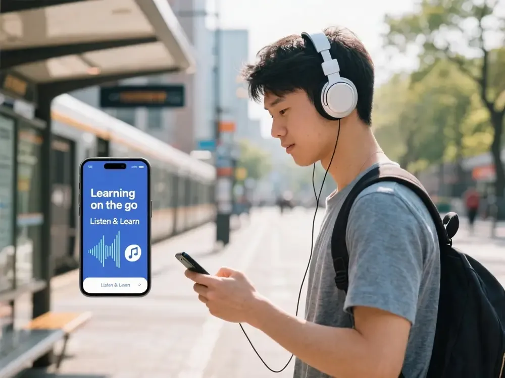 Learn with Audio On-the-Go